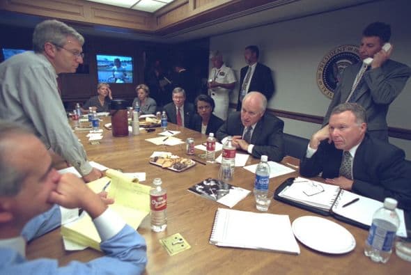 Se alistan para una reunión más. (Imagen del Archivo Nacional de EEUU).