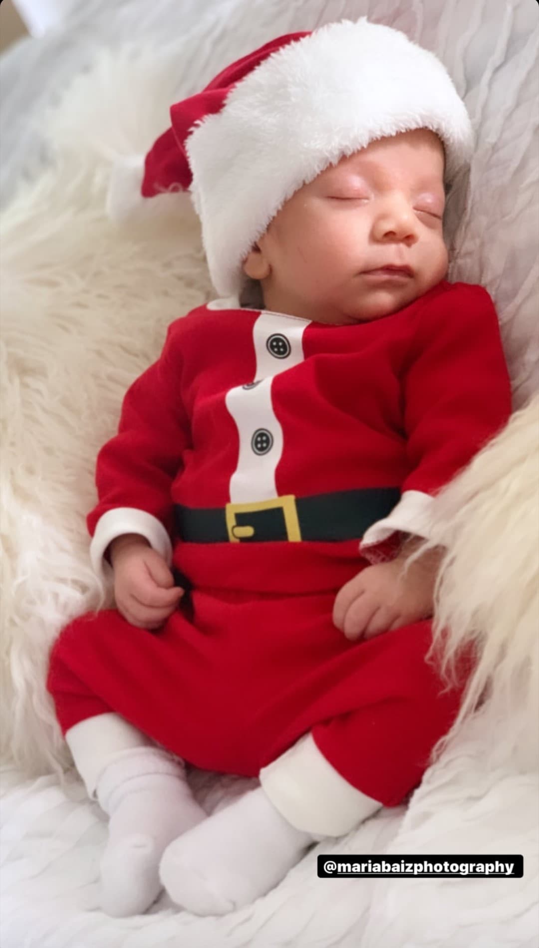 Seguramente, Diego está soñando con una blanca Navidad.