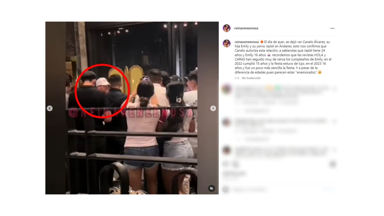 Saúl 'Canelo' Álvarez se encontraba en la misma plaza que su hija y su novio.