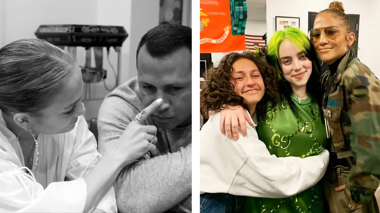 Jennifer López no pasó la noche de aniversario con A-Rod: llevó a Emme a conocer a Billie Eilish