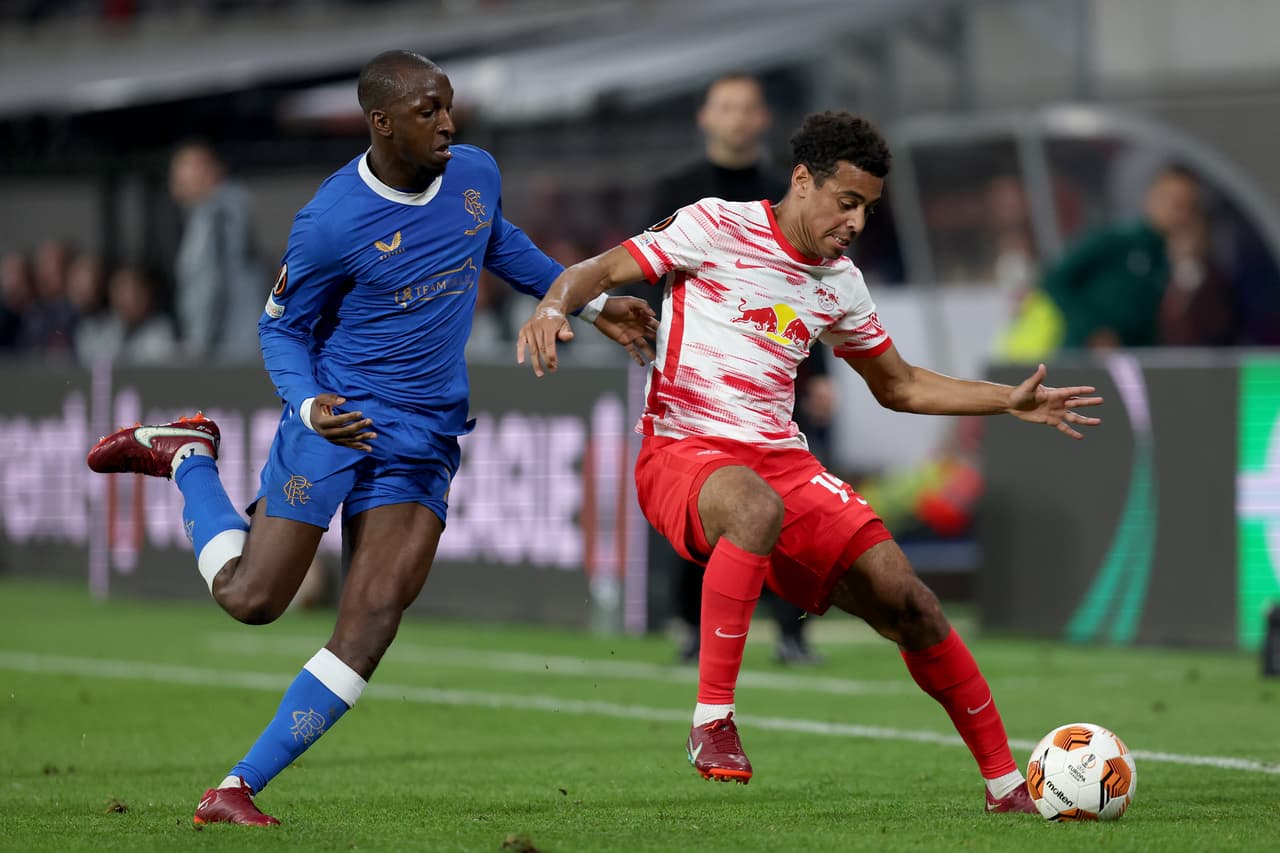 RB Leipzig se llevó una mínima ventaja ante Rangers en la Ida de la Semifinal de la UEFA Europa League.