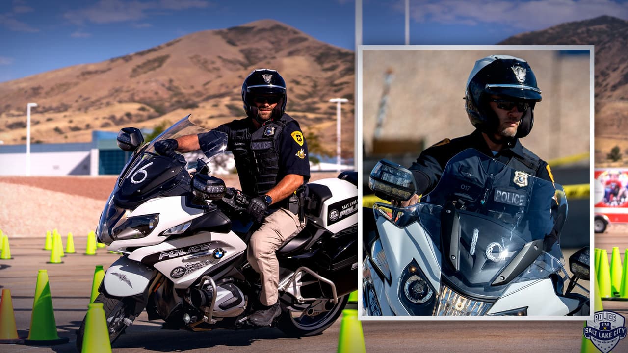 Policías ensillaron… ¿sus motos?: Agentes de Salt Lake City participan en rodeo motorizado