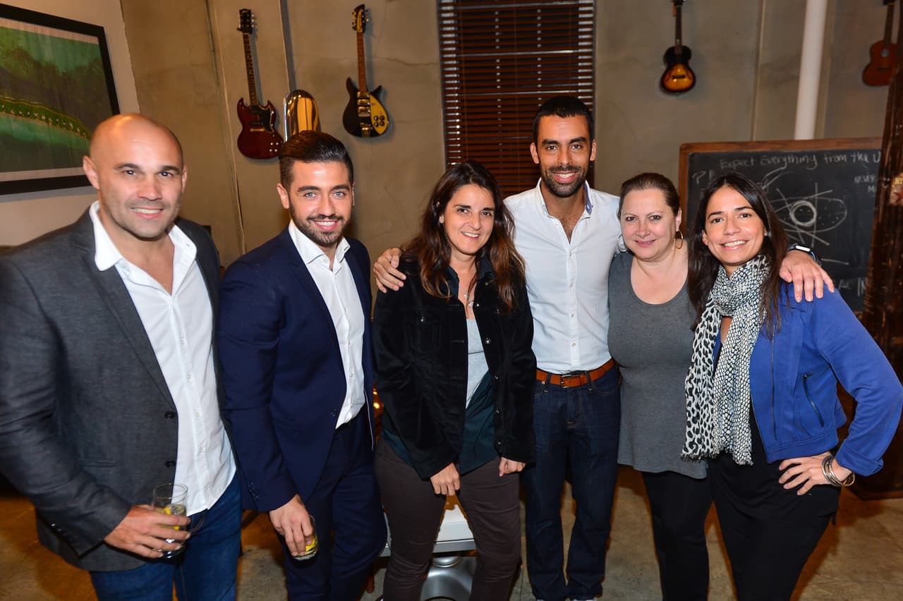 U-LAB's Pablo Sanchis, Univision's Borja Voces, producer Gabriela Díaz, Mills, Univision digital's Hilda García and WIN's Carolina Pina.