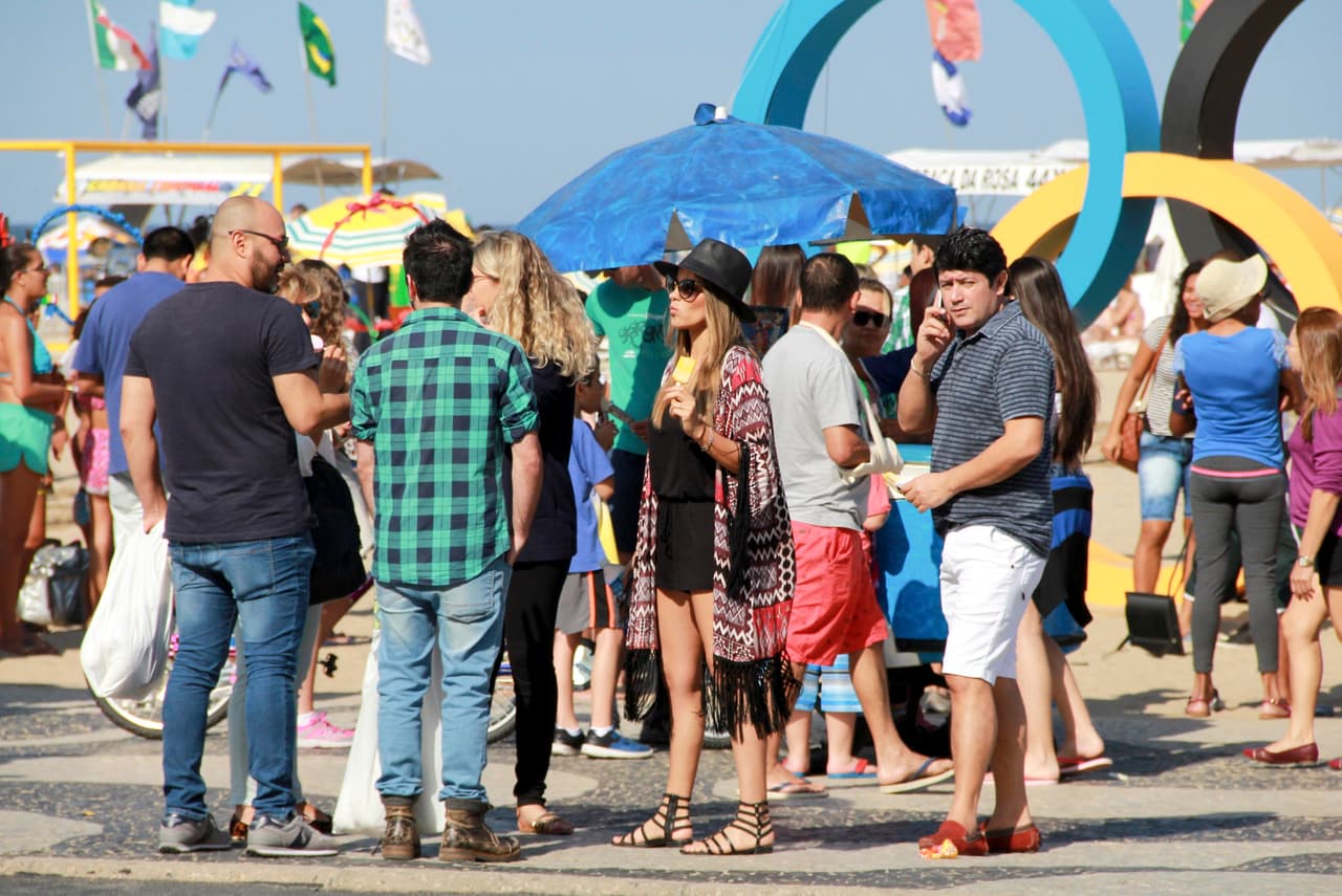 Disfrutando todo, justo unos días antes de los Juegos Olímpicos.