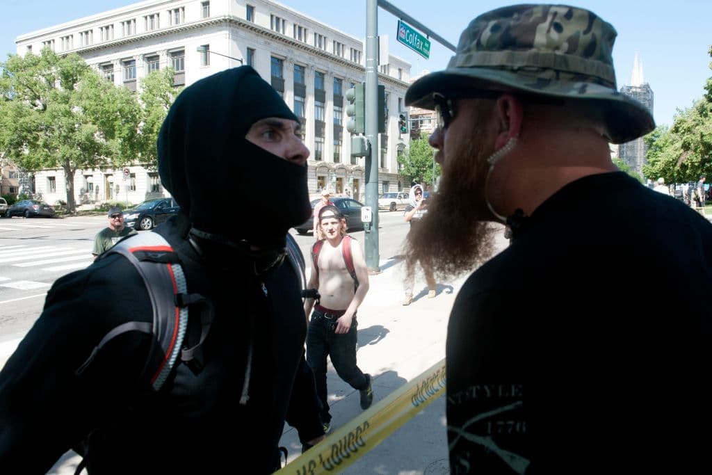 Estos dos hombres se enfrentaron verbalmente en Denver a propósito de la protesta contra el radicalismo musulmán convocada por la organización conservadora ACT.