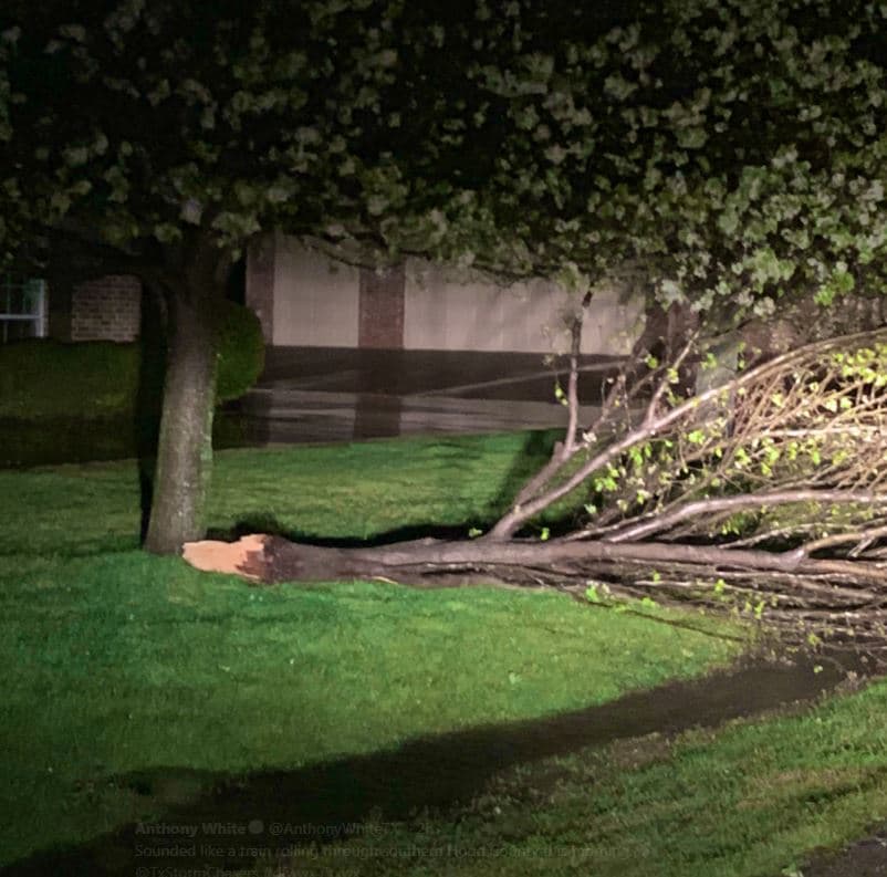Algunos daños en Hood County debido al paso de la tormenta el miércoles 13 de marzo de 2019.