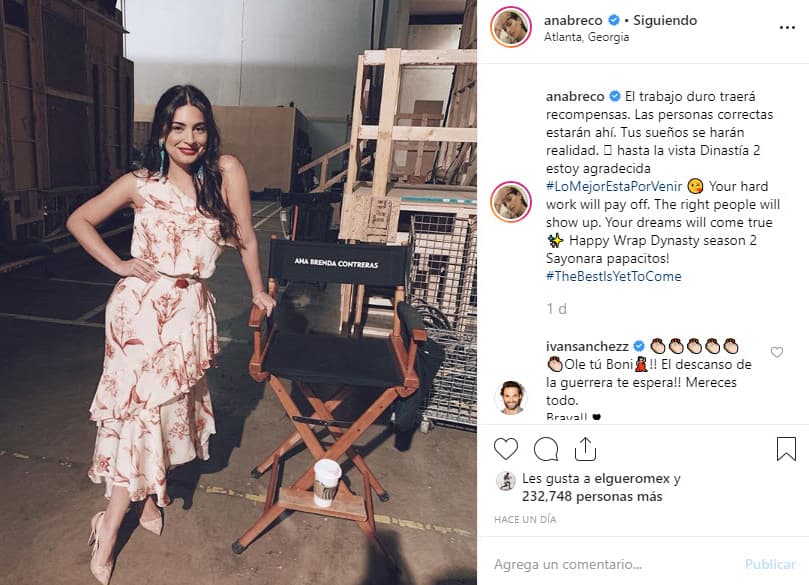 Días antes del encuentro, Ana Brenda compartió lo feliz que estaba por haber cumplido sus sueños con esta imagen, en la cual Iván no dudó en comentar.
<br>