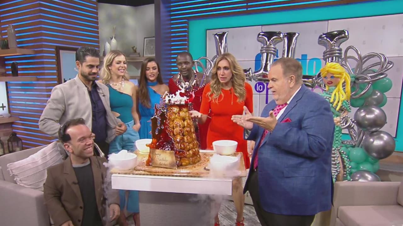 Con un guerrero africano y un pastel francés, Lili Estefan tuvo el cumpleaños más exótico de su vida