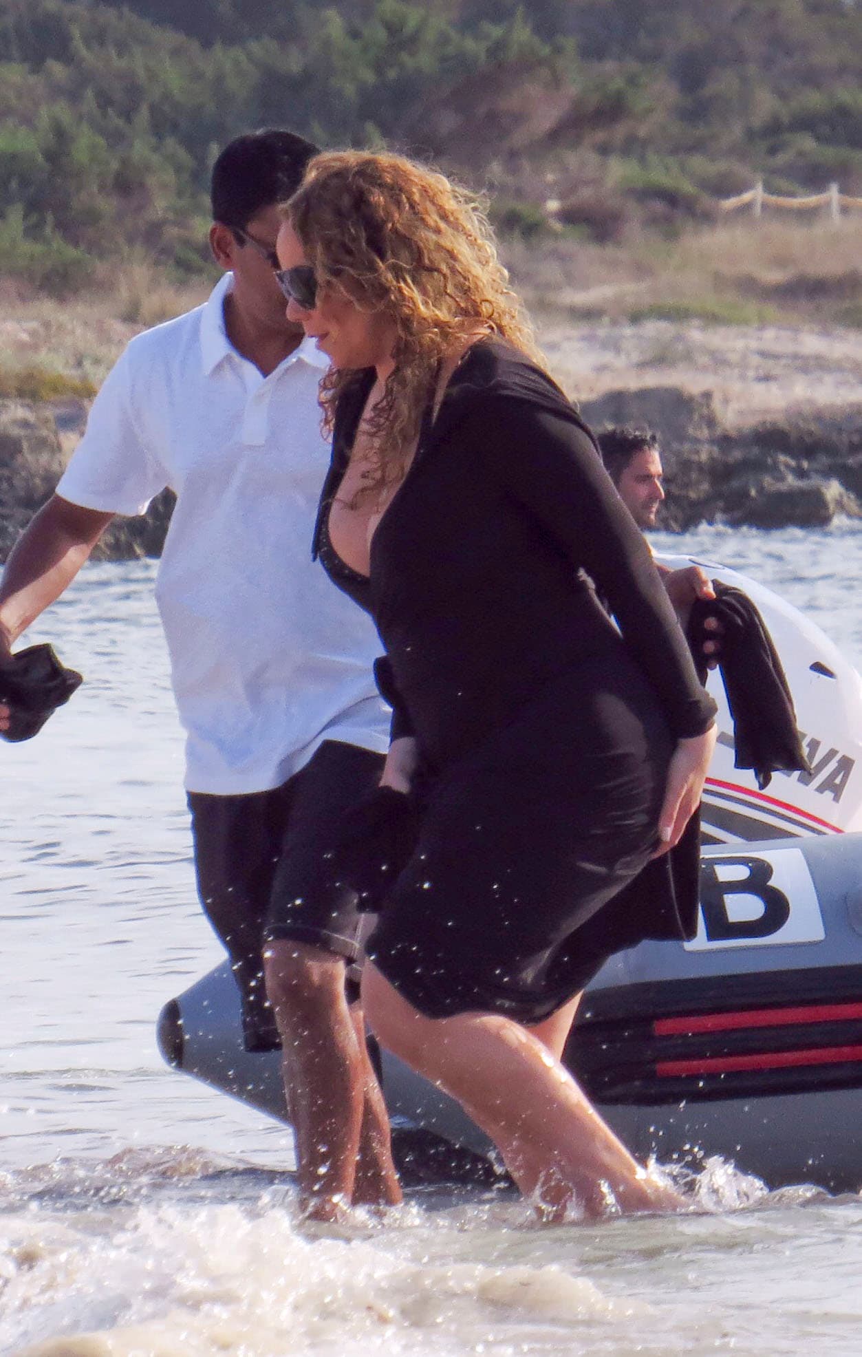 Y aunque trató de no mojarse, no lo pudo evitar.