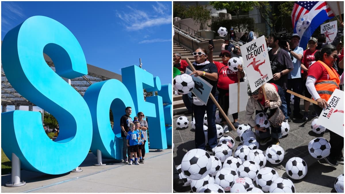 Trabajadores del SoFi Stadium autorizan huelga a días del inicio del Mundial en Los Ángeles