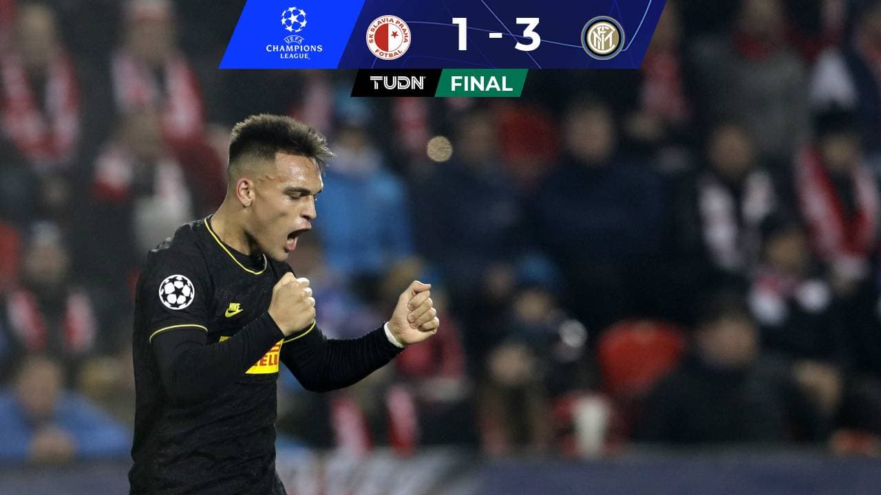 Inter venció al Slavia y ahora es segundo del Grupo F