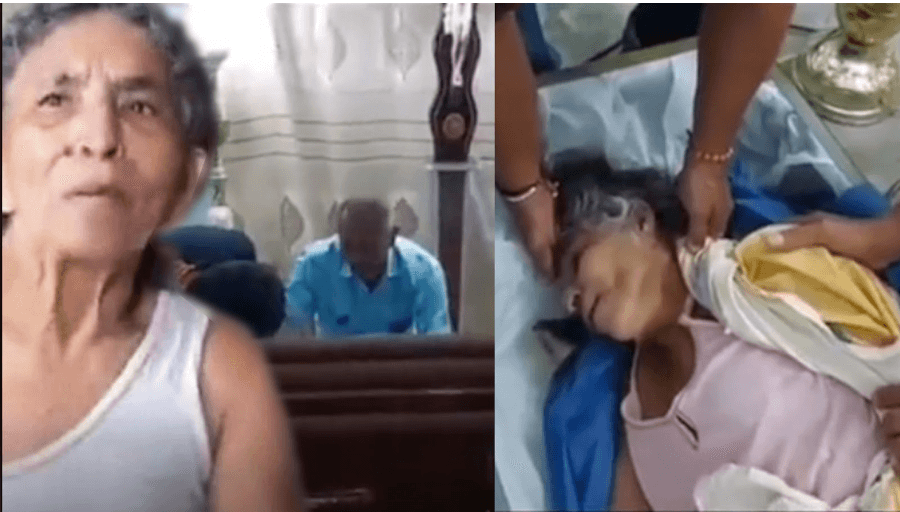 ¿Abuelita revivió a mitad de su funeral? La familia quedó en shock por este ruido en el féretro