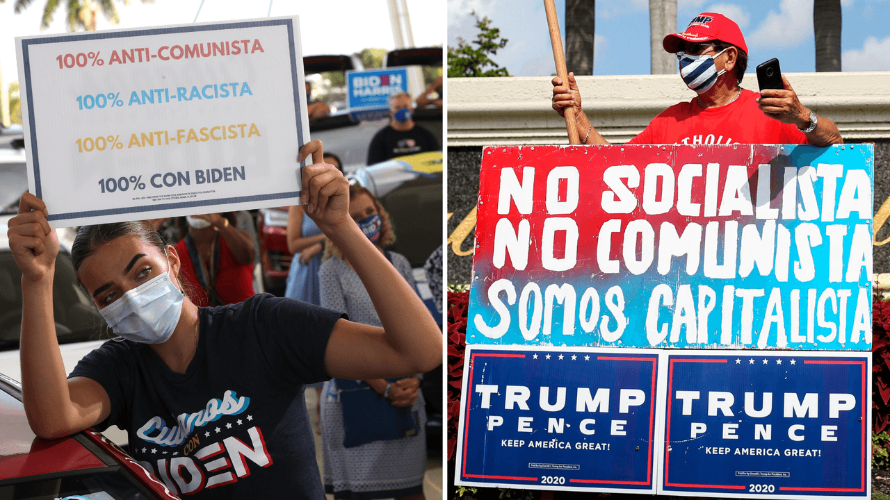 En Florida, el 57% del voto latino apoyó a Biden, contra el 70% del resto del país