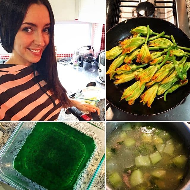 Ariadne está cuidándose mucho, se mantiene en forma y lleva una dieta muy saludable. Ella postea que juega a ser chef.