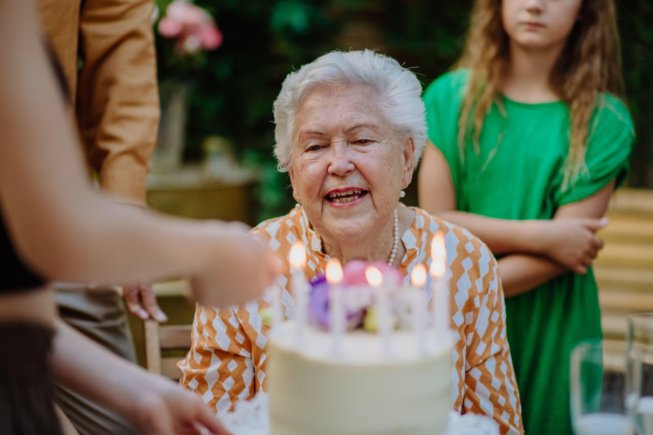 Cumpleaños de una abuelita.