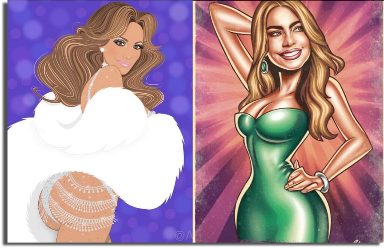 Estas famosas nominadas son tan espectaculares que inspiran a los más talentosos caricaturistas a hacer divertidas versiones. ¡Se ven divinas, tienes que verlas todas!