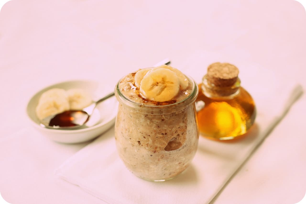 Avena con miel preparada según la receta de Laura Fuentes.