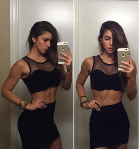 Anllela, por su parte, también es fanática de las selfies. ¿Cuál de las dos te parece más ardiente?