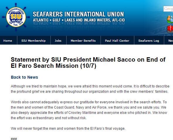 Culmina búsqueda de el Faro