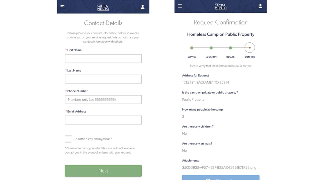 Después te solicitará tus datos personales como nombre, teléfono y correo electrónico, o si lo prefieres, puedes hacer tu denuncia de forma anónima. Y finalmente revisa la información y envía tu solicitud.
