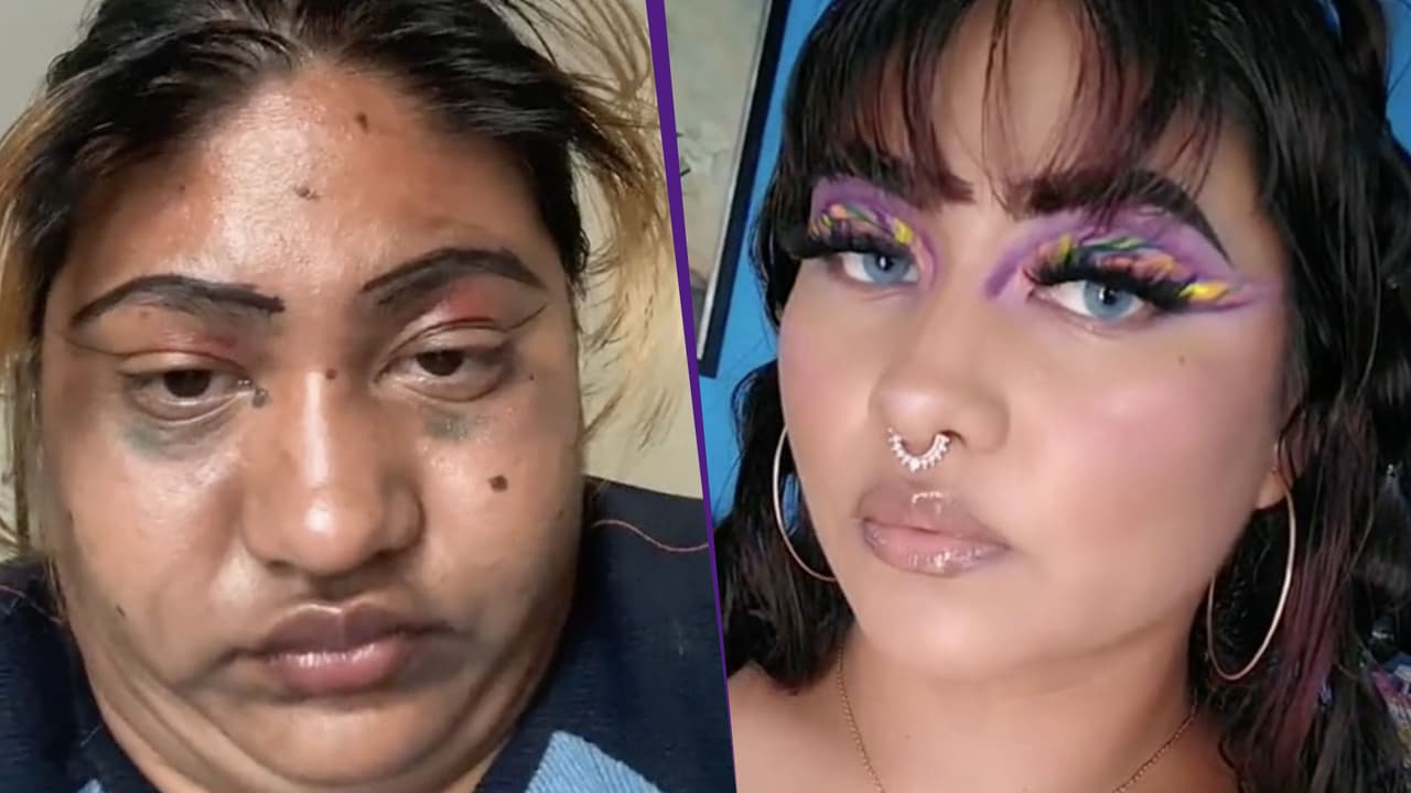 Mujer se transforma completamente con maquillaje: parece dos personas diferentes