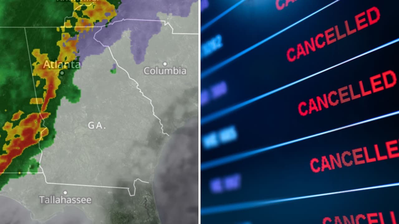 Más de 1,000 vuelos cancelados en el aeropuerto de Atlanta ante la tormenta de hielo en la región