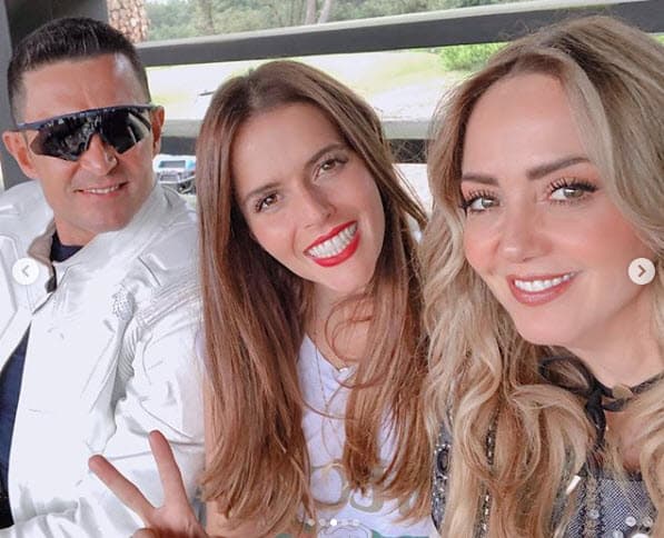 Antes de la posada se había dejado ver en esta fotografía que compartió Andrea Legarreta en Instagram el pasado 13 de octubre.