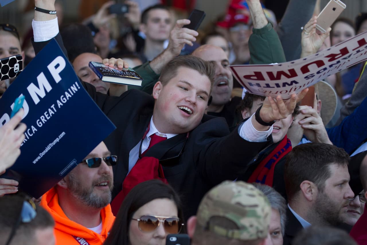 Un día dentro del vendaval de amor y odio que levanta Trump
