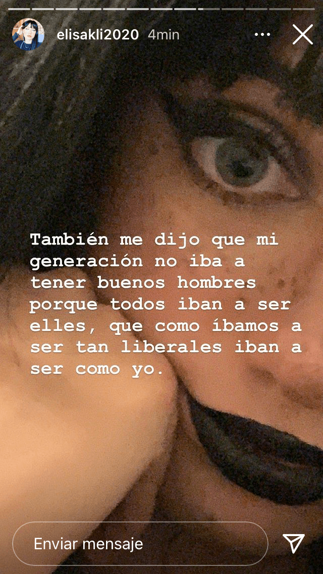 De acuerdo con los mensajes de la joven, Cynthia Klitbo aseguró que la generación de su hija "no iba a tener buenos hombres porque todos iban a ser 'elles'", haciendo referencia al lenguaje inclusivo para no menospreciar a algún género. "Que como iban a ser tan liberales, iban a ser como yo", agregó la hija de la actriz.
<br>
