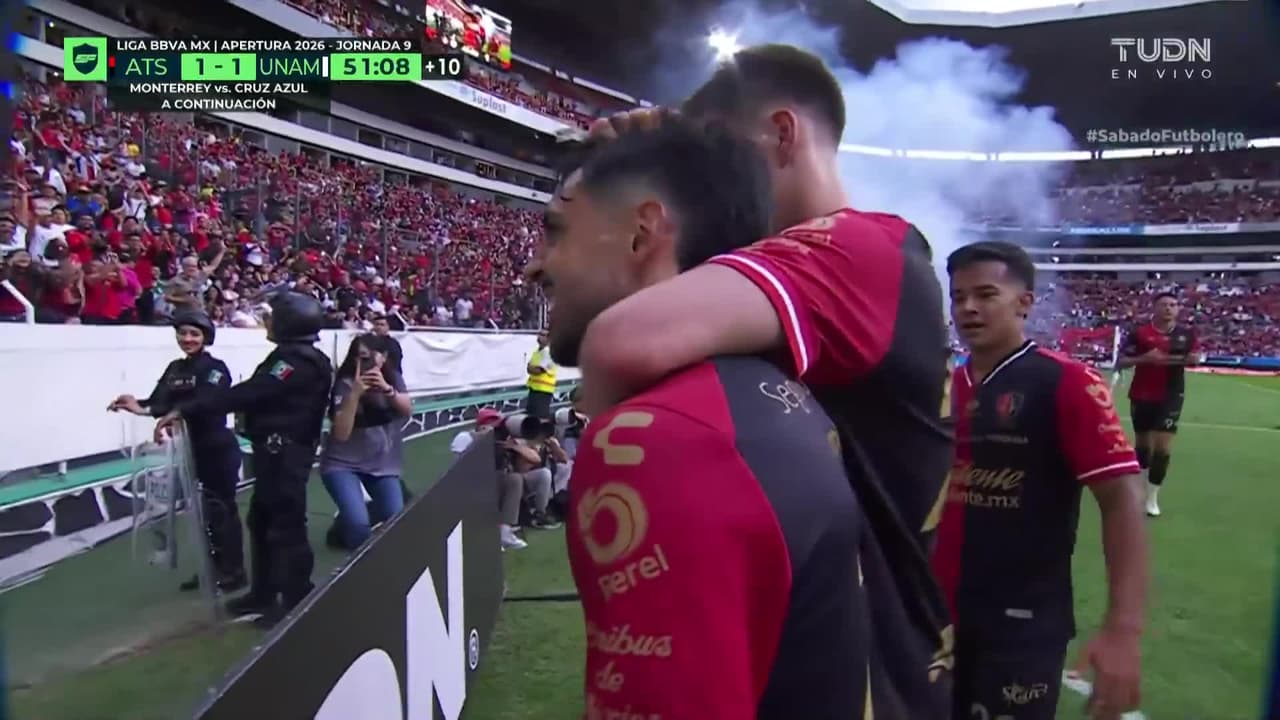 ¡Cayó el empate! Gol del Atlas cortesía de Luis Esteves