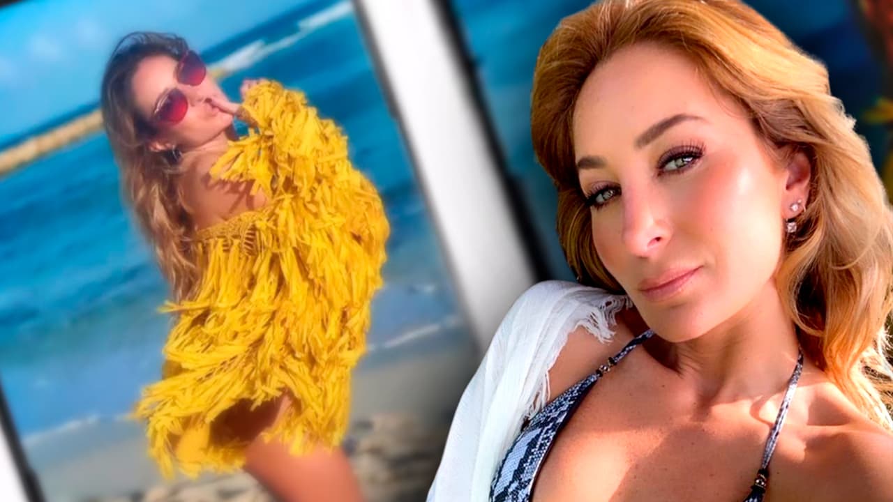 Geraldine Bazán presume el 'shooting' en bikini que le hizo su alma gemela
