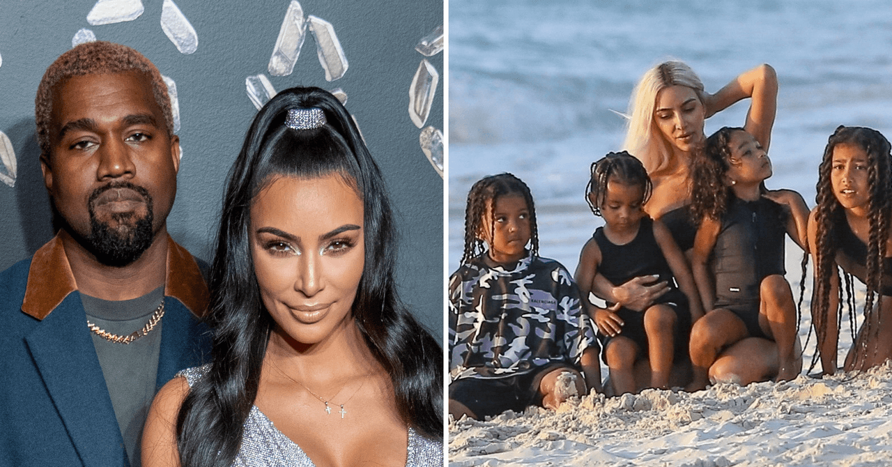 Kanye West paga 200 mil dólares al mes en manutención de sus hijos con Kim Kardashian