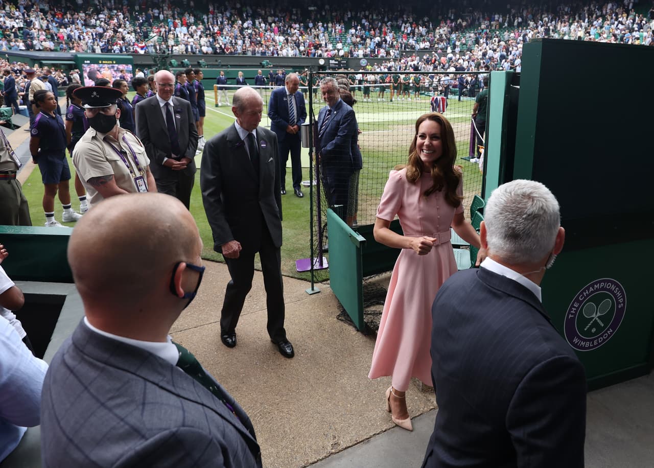 Su presencia en Wimbledon fue la antesala de una jornada muy deportiva para la esposa del príncipe William. 
<br>