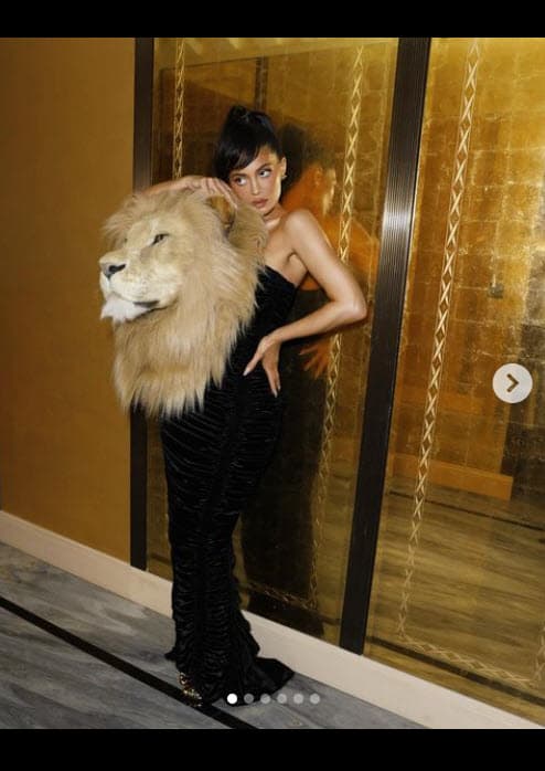 La marca tomó a las tres bestias que aparecen en el poema y reimaginó al leopardo, al león y la loba en la colección.
<br>