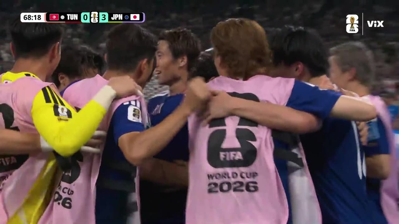 ¡Japón está goleando a Túnez en el partido 1000 de Copas del Mundo!