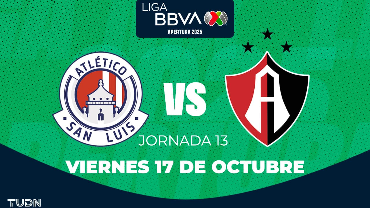 Horario y dónde ver el Atlético de San Luis vs. Atlas de la Jornada 13