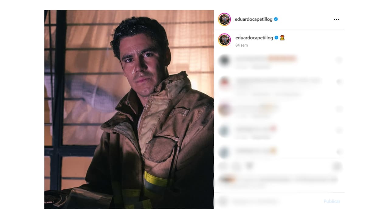 Así fue su debut en la actuación.