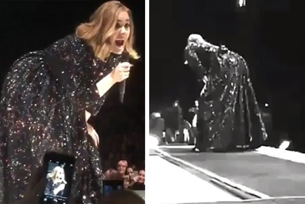 Como cuando la cantante decidió hacer un simpático twerking en pleno concierto.