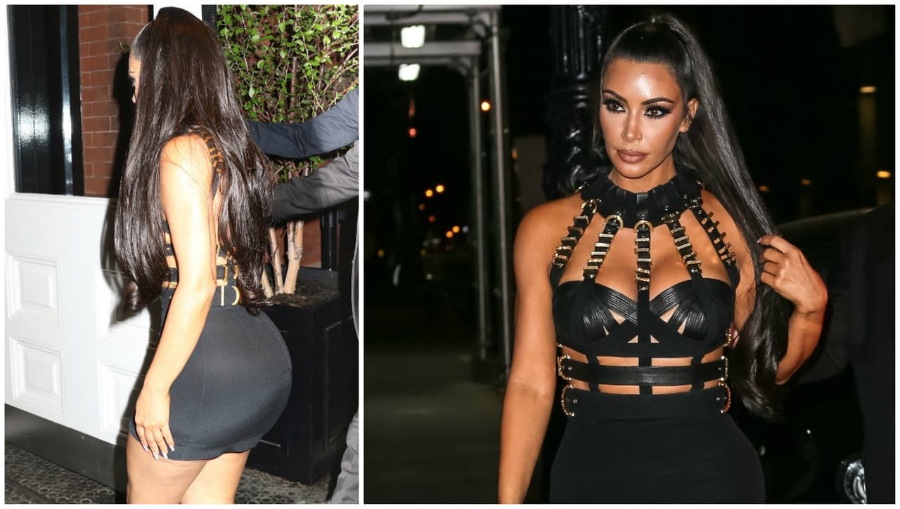 La melancolía no le duró mucho. Kim Kardashian salió de la gala y de inmediato se cambió y presumió un 'look' mucho más atrevido para seguir de fiesta por la ciudad de Nueva York.