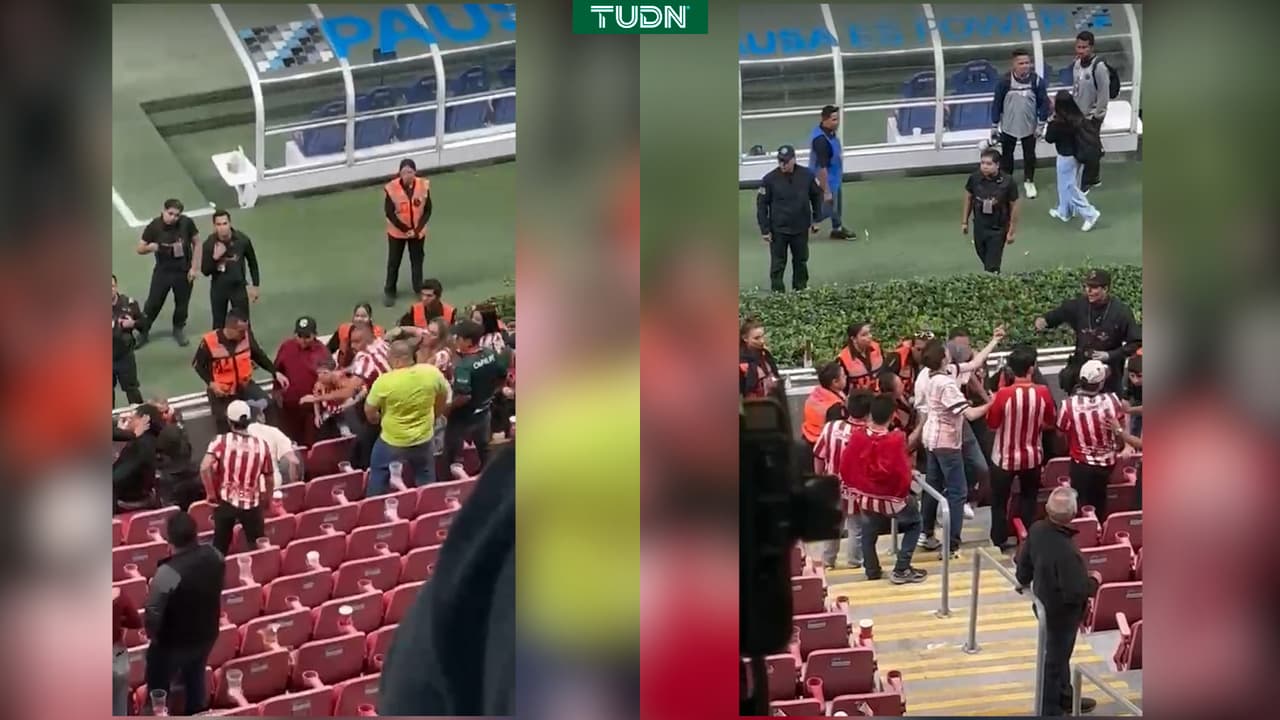 ¡Lamentable! Puñetazos en las gradas de Chivahermanos