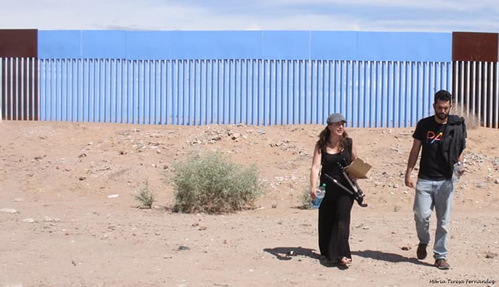 Sección del cerco “borrado” en Mexicali.