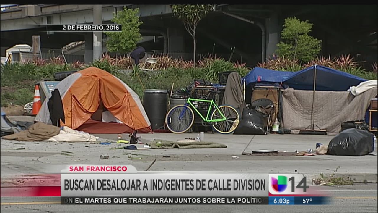 Autoridades sanitarias exigen desalojo de campamento de indigentes en SF