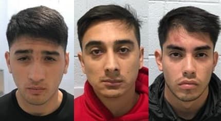 Tres presuntos integrantes de la llamada banda 'Turistas chilenos ladrones' fueron arrestados el 10 de abril de 2019 en Simi Valley, California.