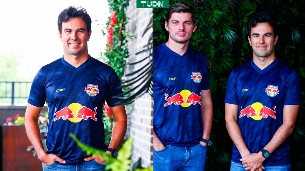 ¡Viejo sabroso! Checo Pérez presenta histórica playera del Bragantino