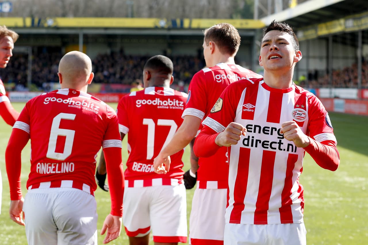 El mexicano Hirving Lozano anotó al minuto 41 del segundo tiempo el gol del 1-0 de PSV Eindhoven en su visita al VVV-Venlo en la Jornada 26 de la Eredivisie, donde es líder con 67 puntos.