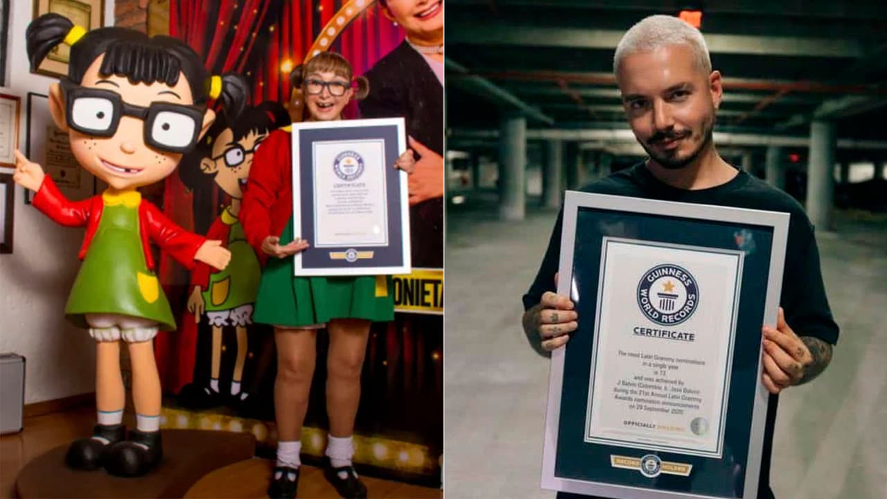 📸 La Chilindrina, J Balvin y otros famosos que tienen un Récord Guinness