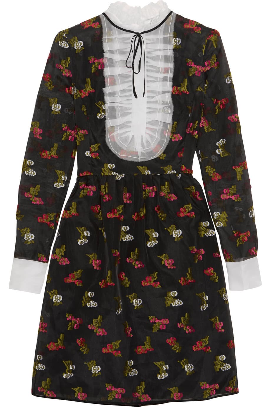 Inspiración Victoriana. No podía faltar el clásico estampado floral, sin embargo, esta primavera regresa acompañado de cortes victorianos: cuellos, olanes y vuelos reinterpretados en diseños románticos ideales para la noche. Las propuestas de Erdem y J.W Anderson contradicen la idea de que sólo se llevan de día. En seda, Erdem, $3,025; erdem.com