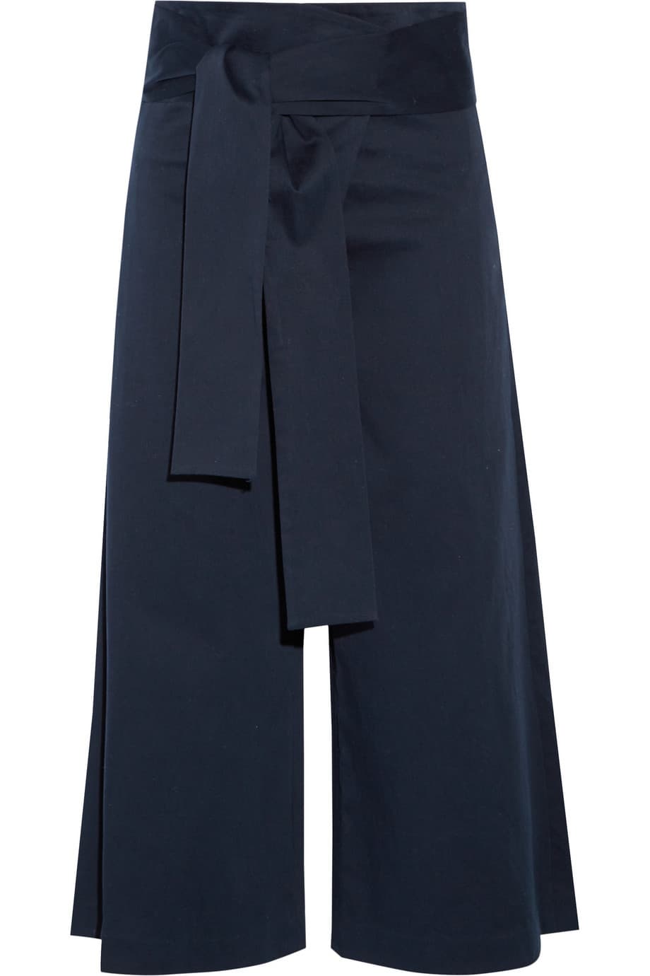 Cinturas paperbag. Afortunadamente parece ser que los jeans a la cadera, responsables del indeseable muffin top, están en peligro de extinción. Ahora los pantalones de cintura alta, con un sofisticado twist en el área en cuestión, llegan para darle el toque chic a tus atuendos. Telas vaporosas y alturas a la rodilla o al suelo llegan para quedarse. En algodón y elastano, Tibi, $375; tibi.com