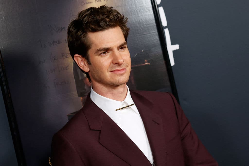 US-British actor Andrew Garfield attends the world premiere of "Tick, TickBoom!" on the opening night of AFI Fest at the TCL Chinese Theatre in Los Angeles on November 10, 2021. (Photo by Michael TRAN / AFP) (Photo by MICHAEL TRAN/AFP via Getty Images)