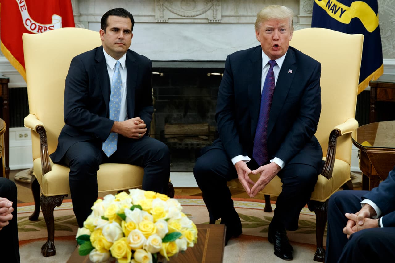 Trump califica con un 10 la respuesta de su gobierno en Puerto Rico tras el paso del huracán María